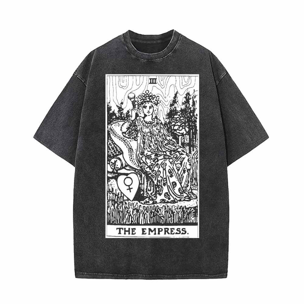 Tarot Card The Empress Vintage Washed T-shirt