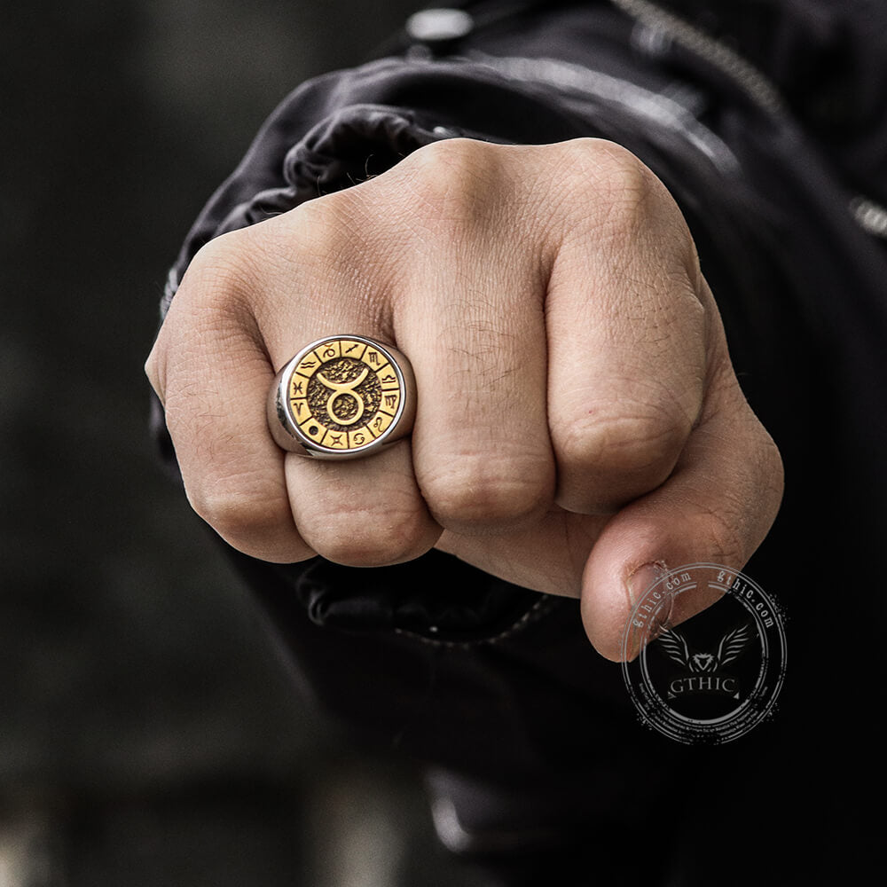 Taurus Stainless Steel Ring