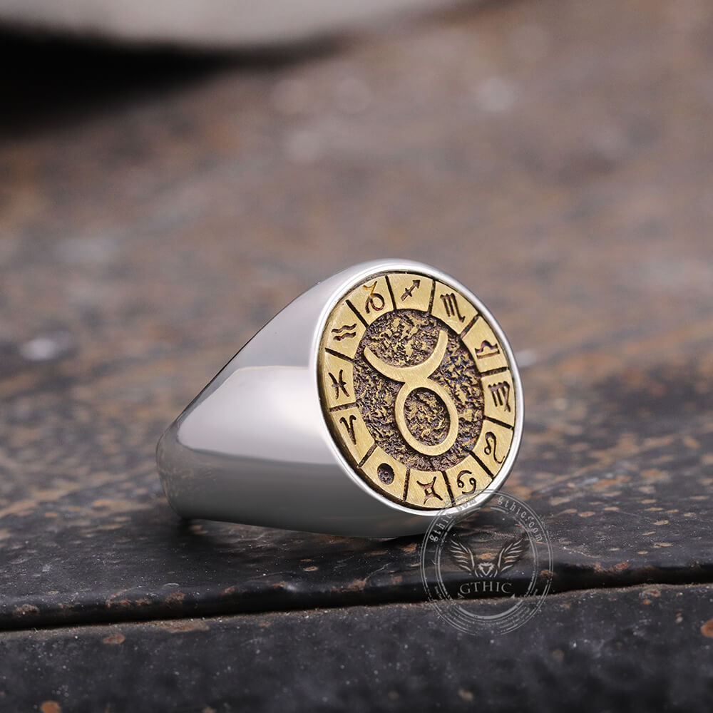Taurus Stainless Steel Ring