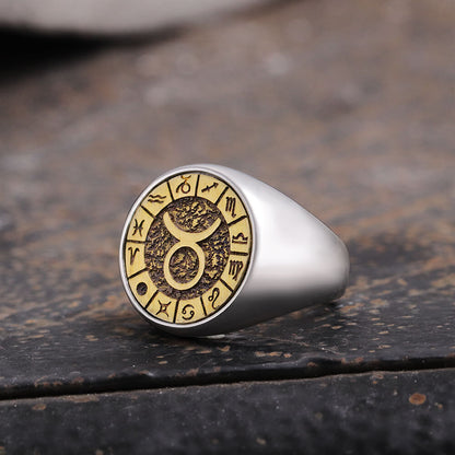 Taurus Stainless Steel Ring