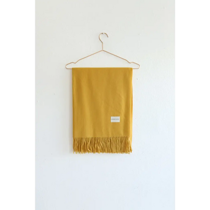 Mustard Yellow Essential Wool Blend Scarf