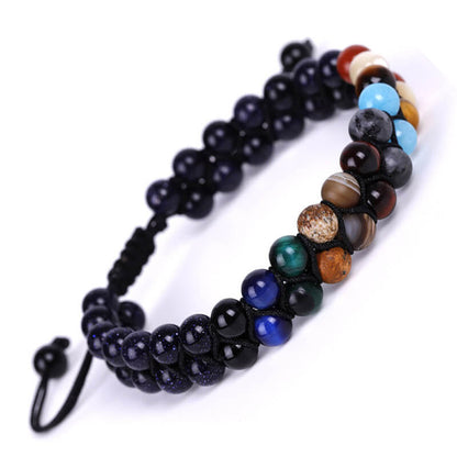 The 8 Planets Natural Stone Beaded Bracelet