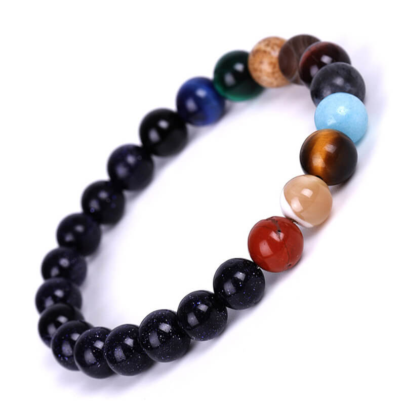 The 8 Planets Natural Stone Beaded Bracelet
