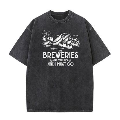 The Breweries Are Calling And I Must Go Short Sleeve T-shirt