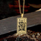 The Emperor Tarot Card Stainless Steel Necklace