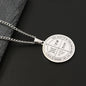 The Key of Solomon Pentacle of Jupiter Stainless Steel Necklace