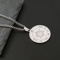 The Key of Solomon Pentacle of Jupiter Stainless Steel Necklace