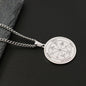 The Key of Solomon Pentacle of Jupiter Stainless Steel Necklace