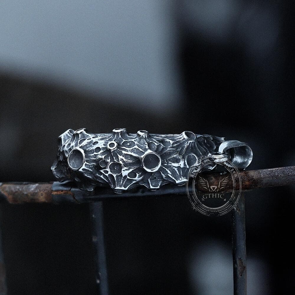 The Moon and Skull Stainless Steel Pendant