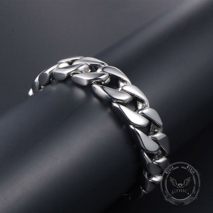 Thick Cuban Link Stainless Steel Bracelet