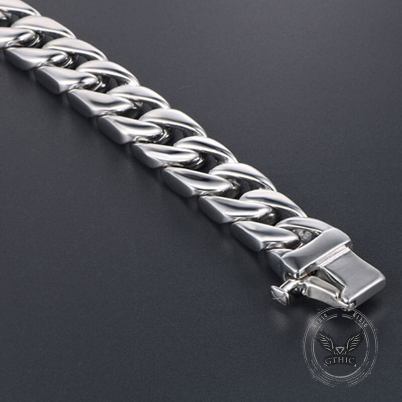 Thick Cuban Link Stainless Steel Bracelet