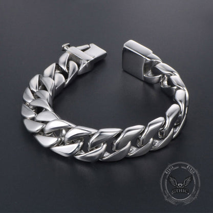 Thick Cuban Link Stainless Steel Bracelet