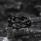 Thorn Vine Braided Stainless Steel Ring