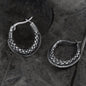 Thorns and Python Stainless Steel Hoop Earrings
