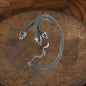 Three-Headed Snake Stainless Steel Ear Cuff Earrings