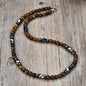 Tiger’s Eye Stainless Steel Gallstone Necklace