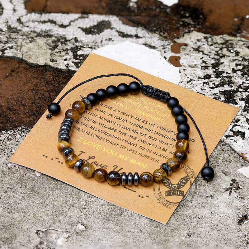 To My Man I Love You Morse Code Bracelet