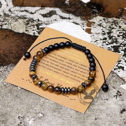 To My Man I Love You Morse Code Bracelet