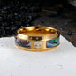 Tree Of Life Stainless Steel Shell Viking Ring