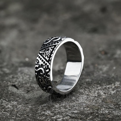 Triangle Eye of Providence Stainless Steel Masonic Ring