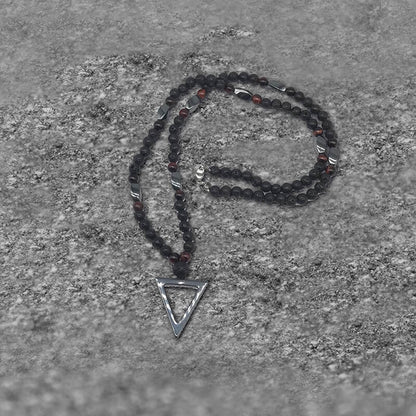 Triangle Stone Bead Necklace