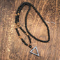 Triangle Stone Bead Necklace