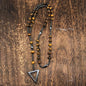 Triangle Stone Bead Necklace