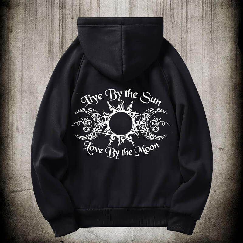 Triple Moon Goddess Witch Hoodie Coat