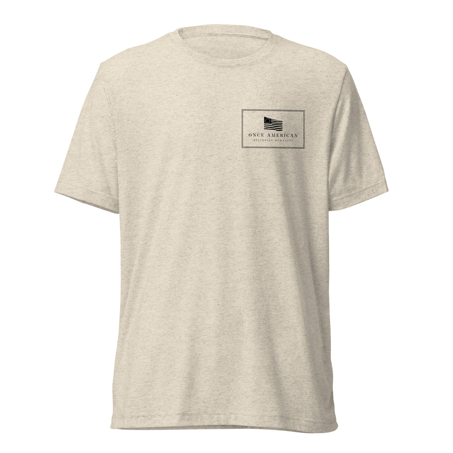 Abraham Lincoln Tri Blend Fitted t-shirt supporting We Fight Monsters