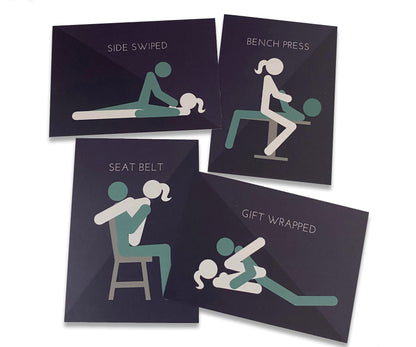 Sex Position Card Deck Volume 1, Non-Graphic with 75 sex positions and descriptions