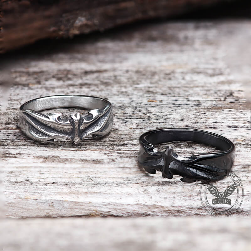 Vampire Bat Stainless Steel Ring