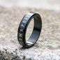 Vegvisir Runes Stainless Steel Spinner Ring