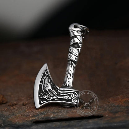 Viking Axe Stainless Steel Pendant