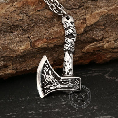 Viking Axe Stainless Steel Pendant