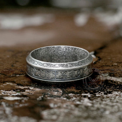 Viking Celtic Knot Runes Stainless Steel Ring