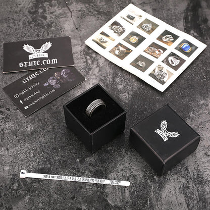 Viking Celtic Knot Stainless Steel Spinner Ring