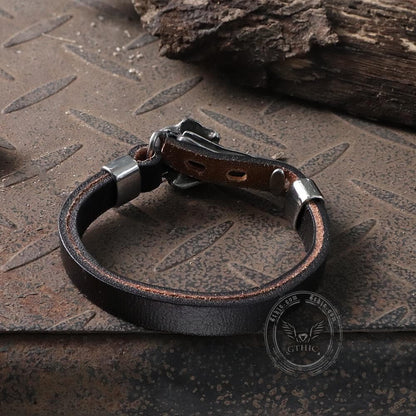 Viking Crow Head Stainless Steel Bracelet