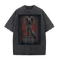 Viking Norse Thor's Mjolnir Raven Washed T-shirt