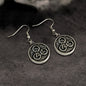 Viking Round Celtic Knot Stainless Steel Earrings