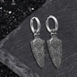 Viking Runes Arrow Stainless Steel Earrings