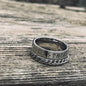 Viking Runes Chain Stainless Steel Spinner Ring