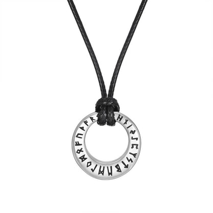 Viking Runes Stainless Steel Urn Necklace