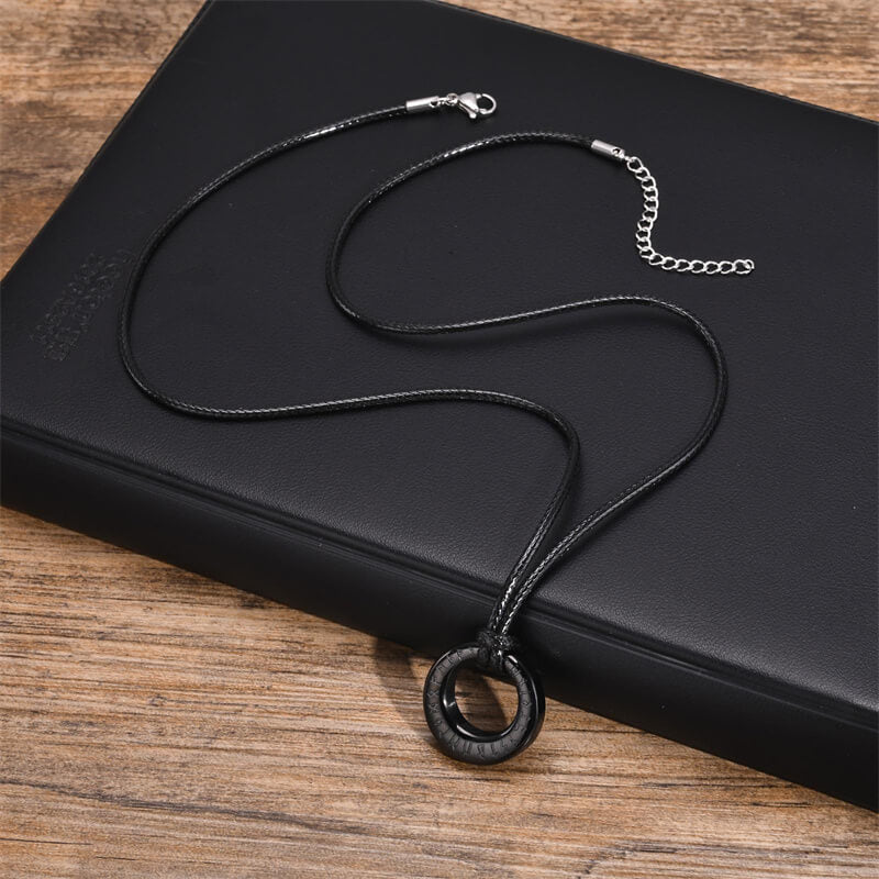 Viking Runes Stainless Steel Urn Necklace