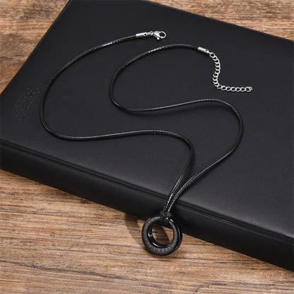 Viking Runes Stainless Steel Urn Necklace