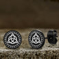 Viking Sigils Stainless Steel Stud Earrings