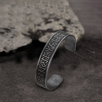 Viking Symbol Stainless Steel Cuff Bracelet