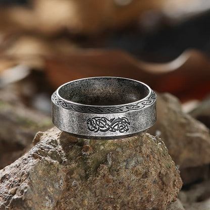 Viking Symbol Stainless Steel Ring