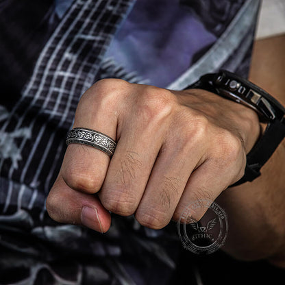 Viking Symbol Stainless Steel Ring