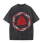 Viking Symbol Valknut Totem Washed T-shirt