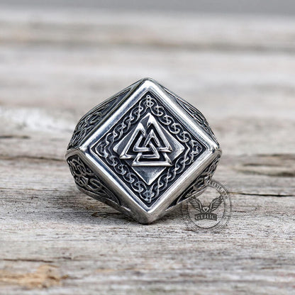 Viking Valknut Celtic Knot Stainless Steel Ring